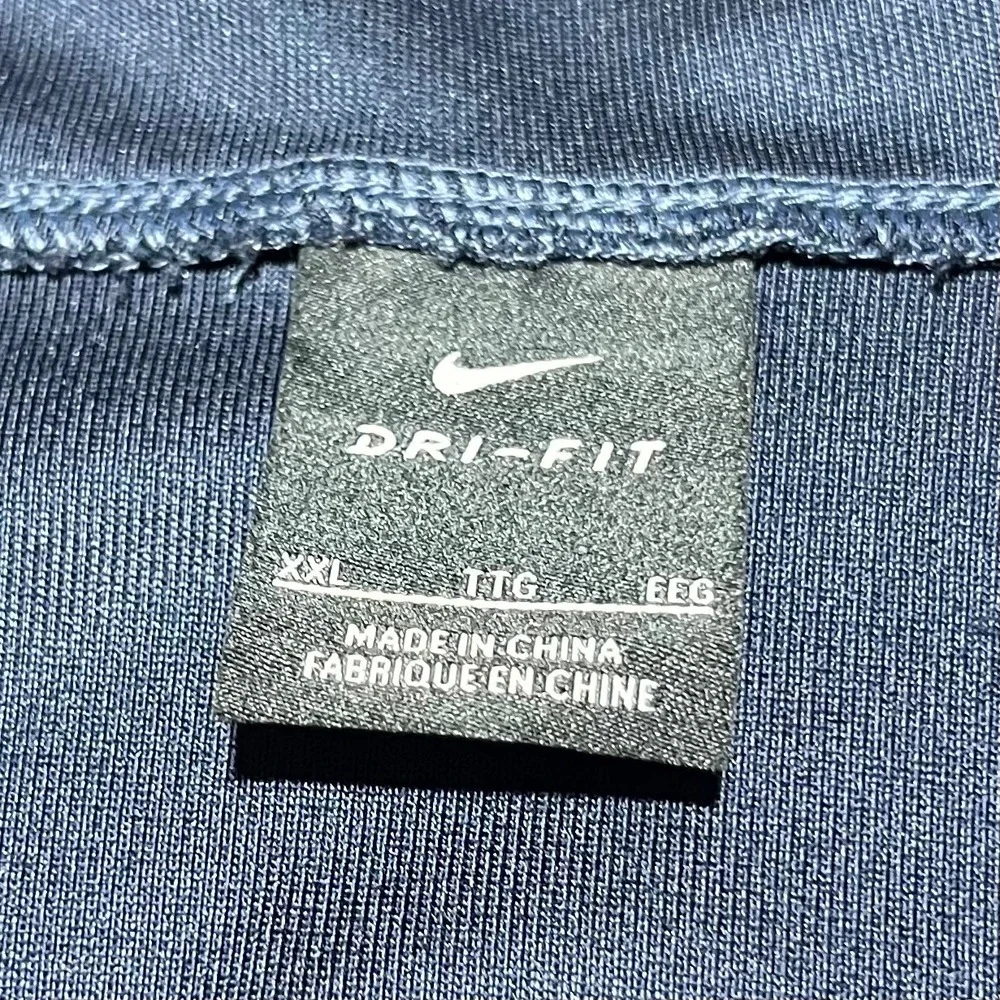 Nike Dri-FIT Full Zip Hoodie Mens XXL Blue Grey Space Dye Heather Athletic